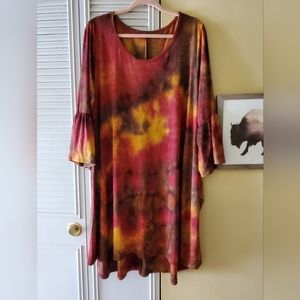 Autumn dress with pockets